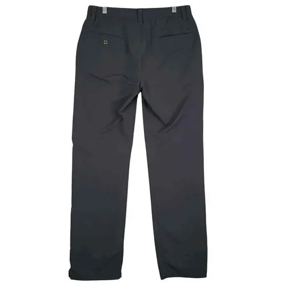 Under Armour Golf Pants Mens Size 34x32 Black Performance Straight Flat Front 34 - Picture 3 of 8